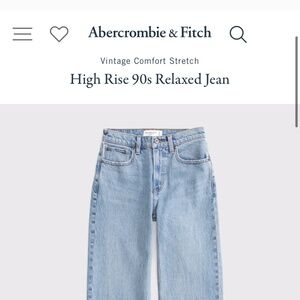 Abercrombie and fitch 90s relaxed